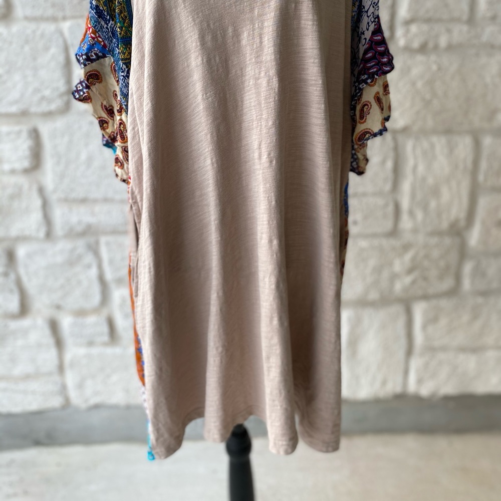 Umgee Patchwork Dress / Size Large - image 3